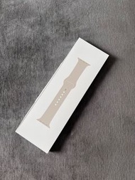 Apple Watch 9 45mm M/L rubber strap starlight color 錶帶