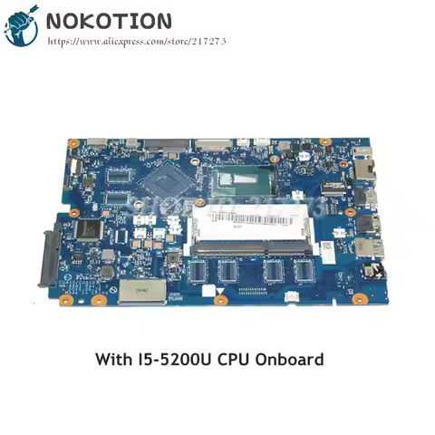 NOKOTION CG410 CG510 NM-A681 Main Board For Lenovo Ideapad 100-15IBD Laptop Motherboard I5-5200U CPU