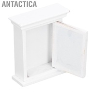 Antactica Dollhouse Mini Mirror Cabinet 1:12 Miniature Mirrored White Bathroom