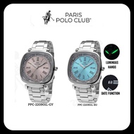 Paris Polo Club นาฬิกาผู้หญิง รุ่น PPC-220901L  สายสเตนเลสสตีล *ส่งฟรี*