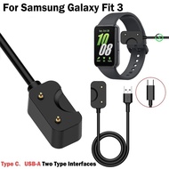 USB Type-C Smartwatch Charger for Samsung Galaxy Fit 3 R390 Dock Charger Adapter Cable Power Charge 
