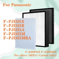 For Panasonic F-PJD35X F-PJD35A F-PJD35M F-PJD35MRA Air Purifier Replacement HEPA and Deodorizing Carbon Filter