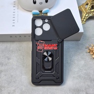 Realme Note 70 Case Robot Black slide Protect Camera Case Realme Note 70