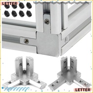 LETTER Bracket Connector Durable 2020 3030 4040 Series Slot Aluminum Alloy 3-Way