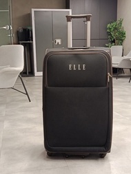 ELLE 黑色軟布行李箱