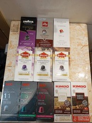 $110／4盒，$300／12盒，Moccona, carraro,kimbo,illy,Lavazza,UCC咖啡膠囊，全新現貨，數量有限，售完即止，約十幾款味道可供選擇。