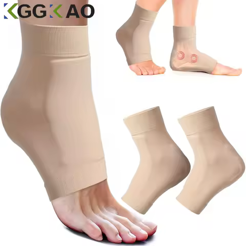 1 Pair Gel Pads Ice Skating Padded Protection Socks Malleolar Sleeves Protection of Front Foot Shin 
