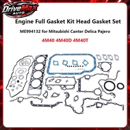 Yokozon 4M40 Engine Full Gasket Kit Head Gasket Set ME994132 for Mitsubishi Canter Delica Pajero