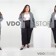 BLAZER JUMBO WANITA PREMIUM - LD 110 118 120 124 - 4XL 5XL 6XL - ATASAN KERJA JAS KANTOR JUMBO BIG