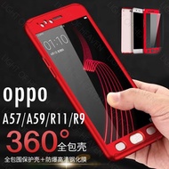 OPPO R11 A57 A59 XPLAY 6 R9S CASE 360 full body slim thin touch fell casing for oppo r11 plus case