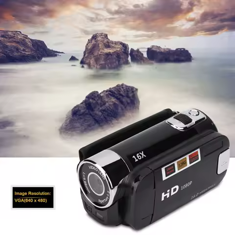 DV Camera Digital Camcorder HD Video Camera Full HD Rotation 16X High Definition Digital Camcorder V