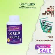 [LULUS KKM] StemLabs CoQ10 300mg 100's Tenaga TTC Jakim Halal EXP 01/2028