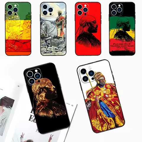 Emperor Menelik Ii Of Ethiopia Adwa Phone Case For iPhone 17 Pro Max 14 15 16 Plus 11 Pro Max 12 13 
