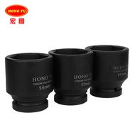 Hongtu 3cm Pneumatic Socket Outer Hexagon Thickened Air Gun Socket 46 Heavy Duty Large Truck Tire Wr