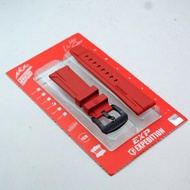 Strap Rubber Tali Karet Jam Tangan Expedition Ukuran 24mm 24 mm Red Original