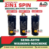 4uf+9uf / 4uf+10uf / 4uf+12uf / 5uf+10uf 2IN1 WASHING MACHINE SPIN & WASH CAPACITOR 5uf+15uf 6uf+12u