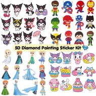 HI5BABY 5D DIY Diamond Painting Sticker Kit Sanrio Princess Spiderman Mosaic Sticker Paint by Number