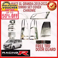 Toyota Hiace GL Grandia 2019 to 2025 Combo Set Garnish Cover Chrome  2021 2022 2023 2024 2024 ( Car 