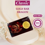 999.9Gold Goldbar Dragon 999.9 Jongkong Emas