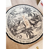 Nimalist Aanti Slip Round Living Room Carpet / Round Carpet