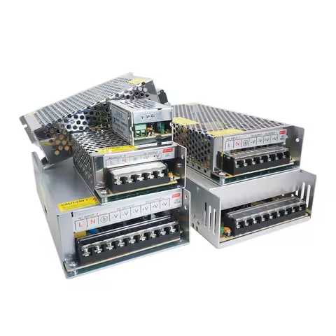 AC DC Power Supply 12V 1A 2A 3A 5A 10A 15A 20A 30A Fonte 500W 12V 220V Transformer LED Power Supply 