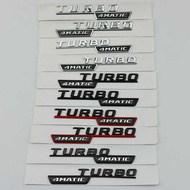 Mercedes-Benz AMG TURBO 4MATIC BITURBO 4MATIC+Fender Side Logo Car Logo Body Logo Sticker