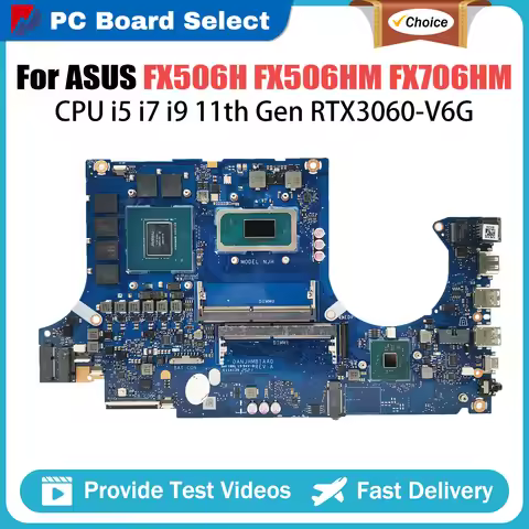 For ASUS TUF Gaming F15 FX506H TUF506HM F17 FX706H TUF706HM Laptop Motherboard DA0NJHMBAH0 i9-11900H