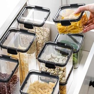 balang kuih raya balang kuih raya kedap udara Sealed Jar Grain Kitchen Storage Food Grade Transparent Plastic Jar Box Snacks Dry Goods Tea Storage Jar