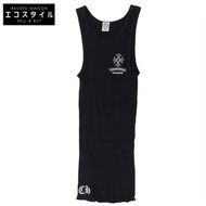 Chrome Hearts 十字架 HONOLULU 印花羅紋TOP，女款，黑色，小號