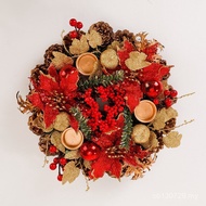 Holiday Supplies Garland pvc 36cm Wreath Christmas Christmas Flower Pendant Pine Cone Decoration Wre