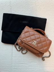 [限時優惠] Chanel mini business affinity flap bag 焦糖郵差包