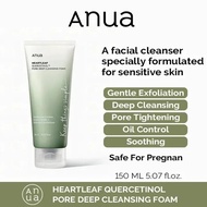 Anua Heartleaf Quercetinol Pore Deep Cleansing Foam 150ml cleanser Facial Cleansers Face Wash