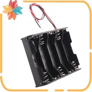 5 x 1.5V AA Battery Slot Holder Case Box Wire Black