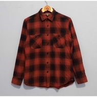 KEMEJA Uniqlo second not caltop sugar cane Veteran Flannel Shirt