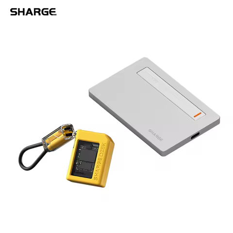 SHARGE M.2 NVMe SSD Case to USB3.2 Gen2 Adapter SSD Enclosure Pack, DIsk (Yellow)*1 SSD, DIsk Plus (