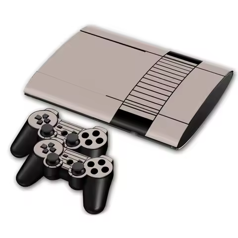 For PS3 Super Slim 4000 Console Sticker Decal Full Set Vinyl Decal Cover Protective Film for PS3 Spu