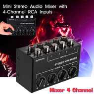 READY 4 Channel Mixer mini audio Sound Card Amplifier profesional mikser audio Ultra-Compact STERO
