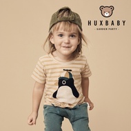 Australia Huxbaby Organic Cotton Striped Penguin Top