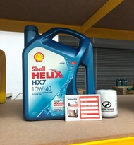 SHELL HELIX HX7 SEMI 10W40 4L ORIGINAL THAILAND MARKET ENGINE OIL SYNTHETIC 10W-40 10W 40 (CODE ORIG