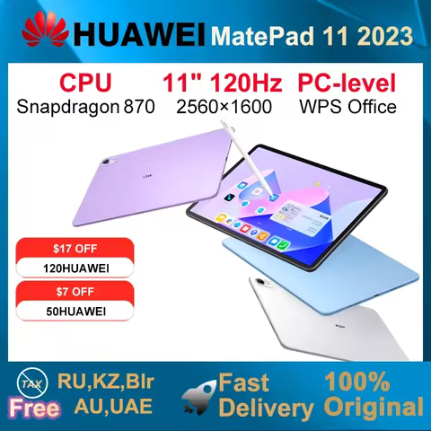 HUAWEI MatePad 11-inch 2023 Tablet CPU Snapdragon865/870 6GB/8GB 128GB/256GB 120Hz 2.5k 2560*1600 Ha