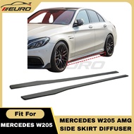 Mercedes Benz C Class C205 Coupe 2 Door / W205 C180 C200 C250 AMG Side Skirt Diffuser Bodykit Gloss 
