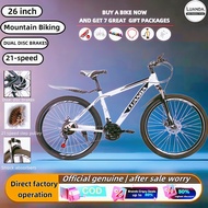 LUANDA Mountain Bike 26-Inch Bike Road Bike High-Carbon Steel Adult Bike 3*7/21 Speed