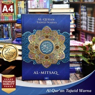 Biru - Al Quran A4 Al Mitsaq Tajwid Warna - Al Quran Tajwid Lansia
