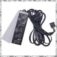 [I O J E] USB2.0 9pin Header USB 1 to 4 Male Motherboard USB 2.0 Adapter 9Pin Internal USB Hub Port 