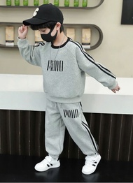 Set bộ thu đông bé trai 17-45kg bộ quần áo dài tay bé trai 4-14 tuổi AMY vải da cá dày dặngiữ ấm tốt