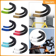 [tenlzsp9] Road Bike Handlebar Tape, Handle Wrap, EVA Shockproof with Bar End Bar Tape for Outdoor Fixed Gear