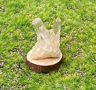 天然原礦能量小白水晶簇 白水晶 消磁淨化 療癒 開運 擺件