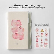 [GIVE STICKER] A6 notebook Crabit Peach notebook dot Peach Pocket - Handy Dot Peach Pastel