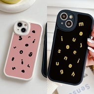 Case for Infinix Hot 11S 10S 10T 11 10 9 Play NFC Note 8 Smart 6 5 Oval Big Eye Soft Phone Case Motif Black and Yellow Letter