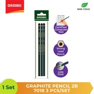 Greebel 2B 7018 Technograph Graphite Pencil - 3pcs.
